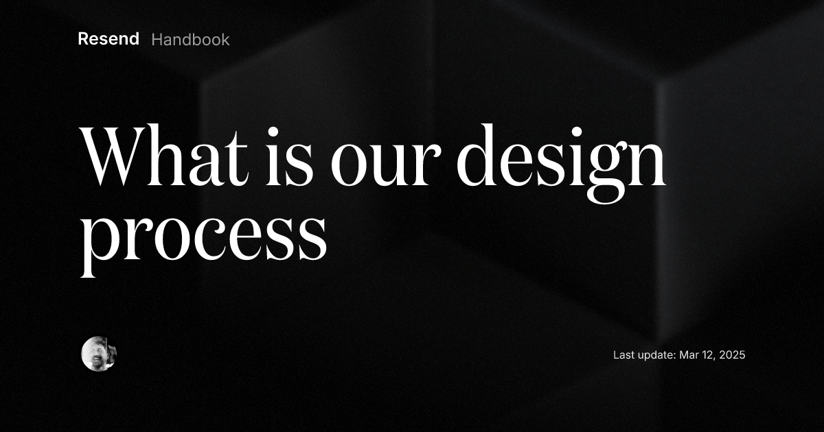 What is our design process